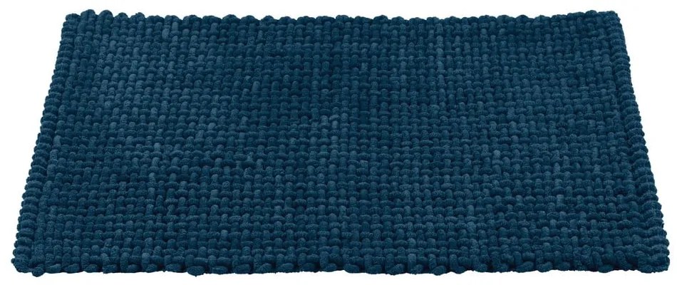 Sötétkék textil fürdőszobai kilépő 50x80 cm Covelo – Wenko