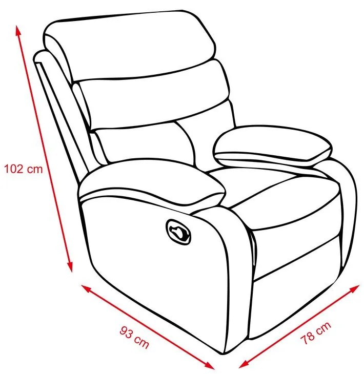 Catini GAVIN relaxációs, állítható TV-fotel