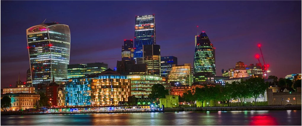 Kép - esti London (120x50 cm)