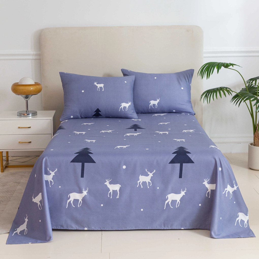 DEER AND TREE lepedő és párnahuzat Méret: 50 x 70 cm | 140 x 240 cm