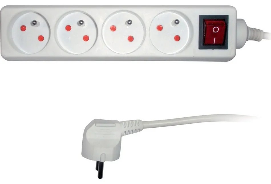 Sencor SPC 24 hosszabbító 4 foglalat, összekötő 2 m fehér