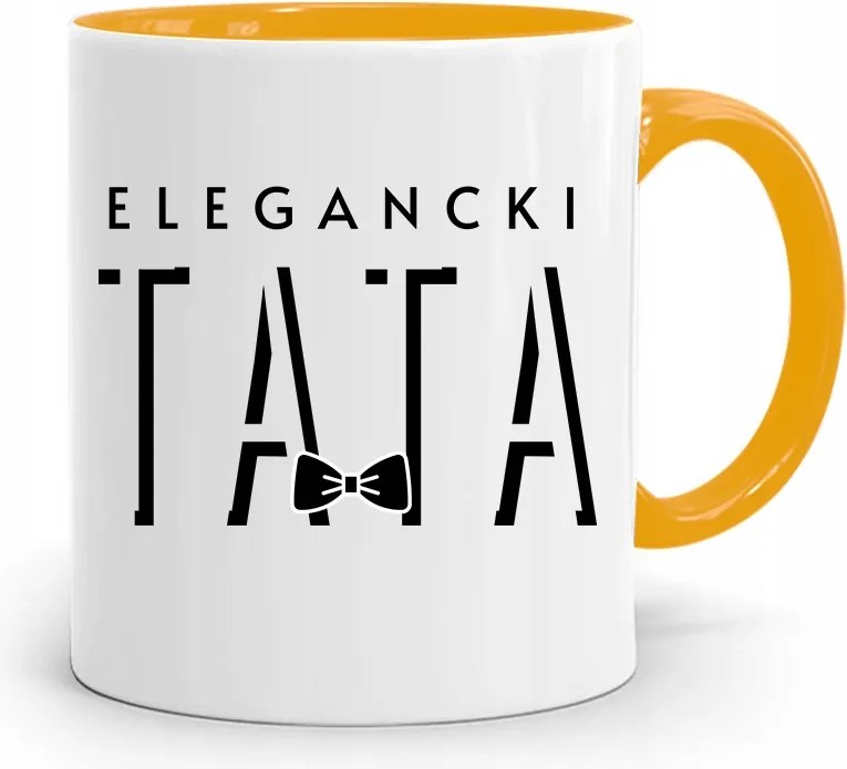 Sárga Bögre Apák Napi Ajándék Elegáns Apa fényképes nyomtatással