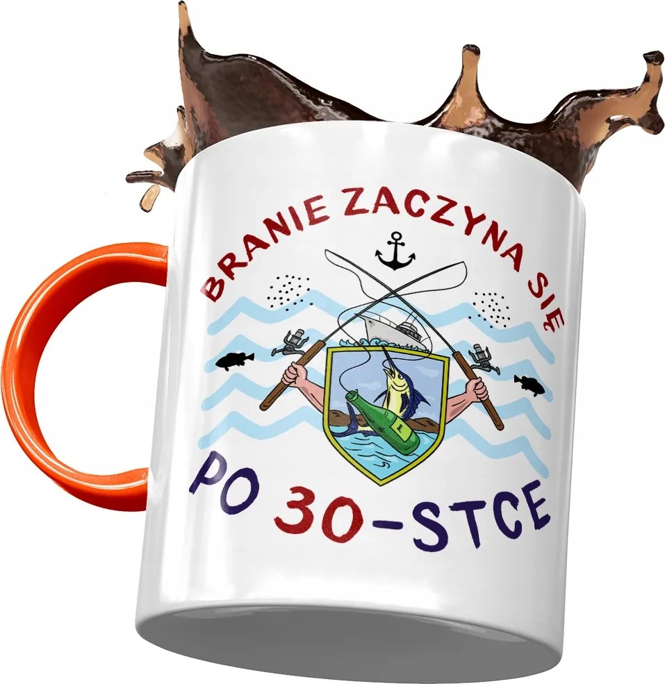 Narancssárga Bögre Születésnapra 30 30-es 30-as, fényképes Nyomtatással