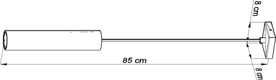 Fekete fém függőlámpa Castro – Sollux