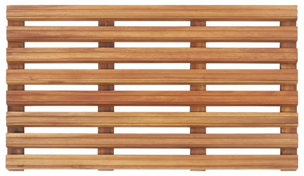 2 db tömör akácfa fürdőszőnyeg 56 x 37 cm