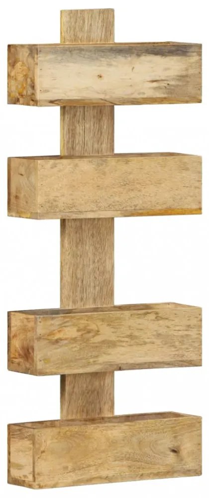 tömör mangófa fali újságtartó 30 x 11 x 72 cm