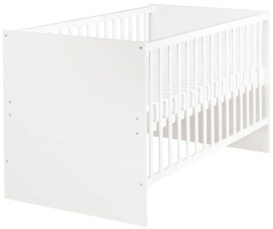 Fehér babaágy állítható magassággal 70x140 cm Anton – Roba