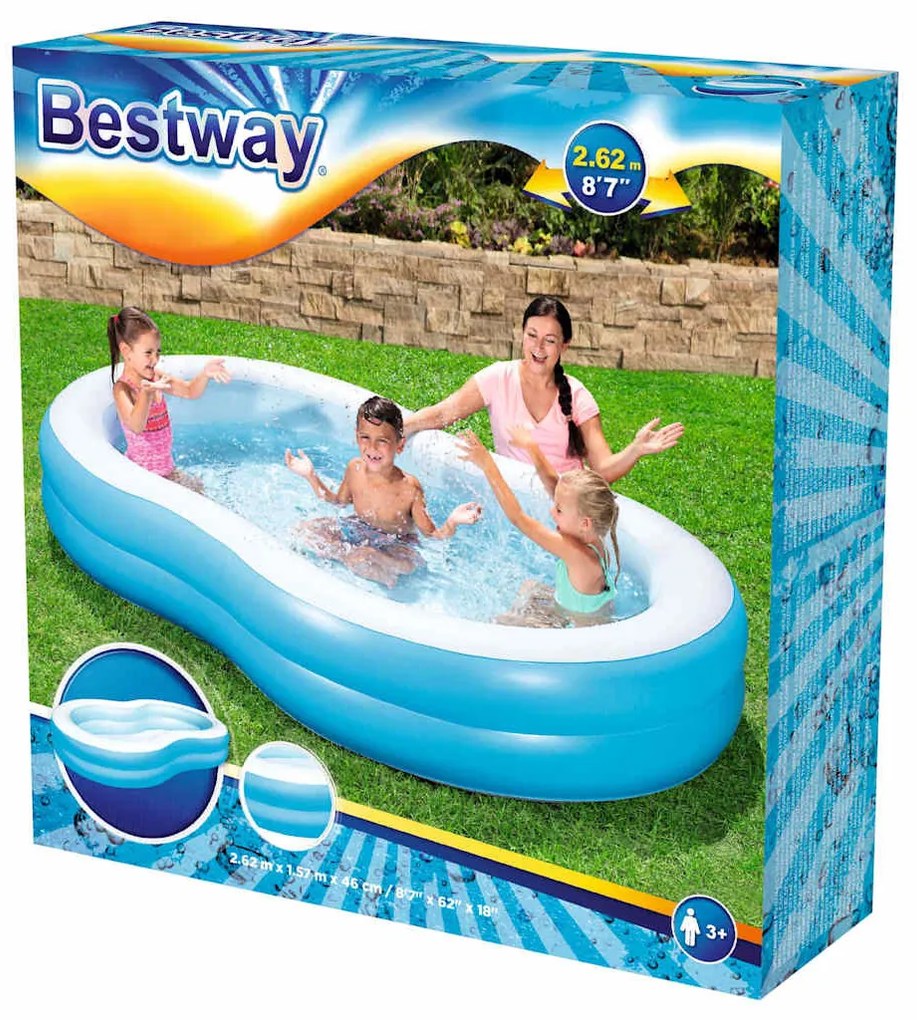 Bestway Big Lagoon családi medence 262 x 157 x 46 cm