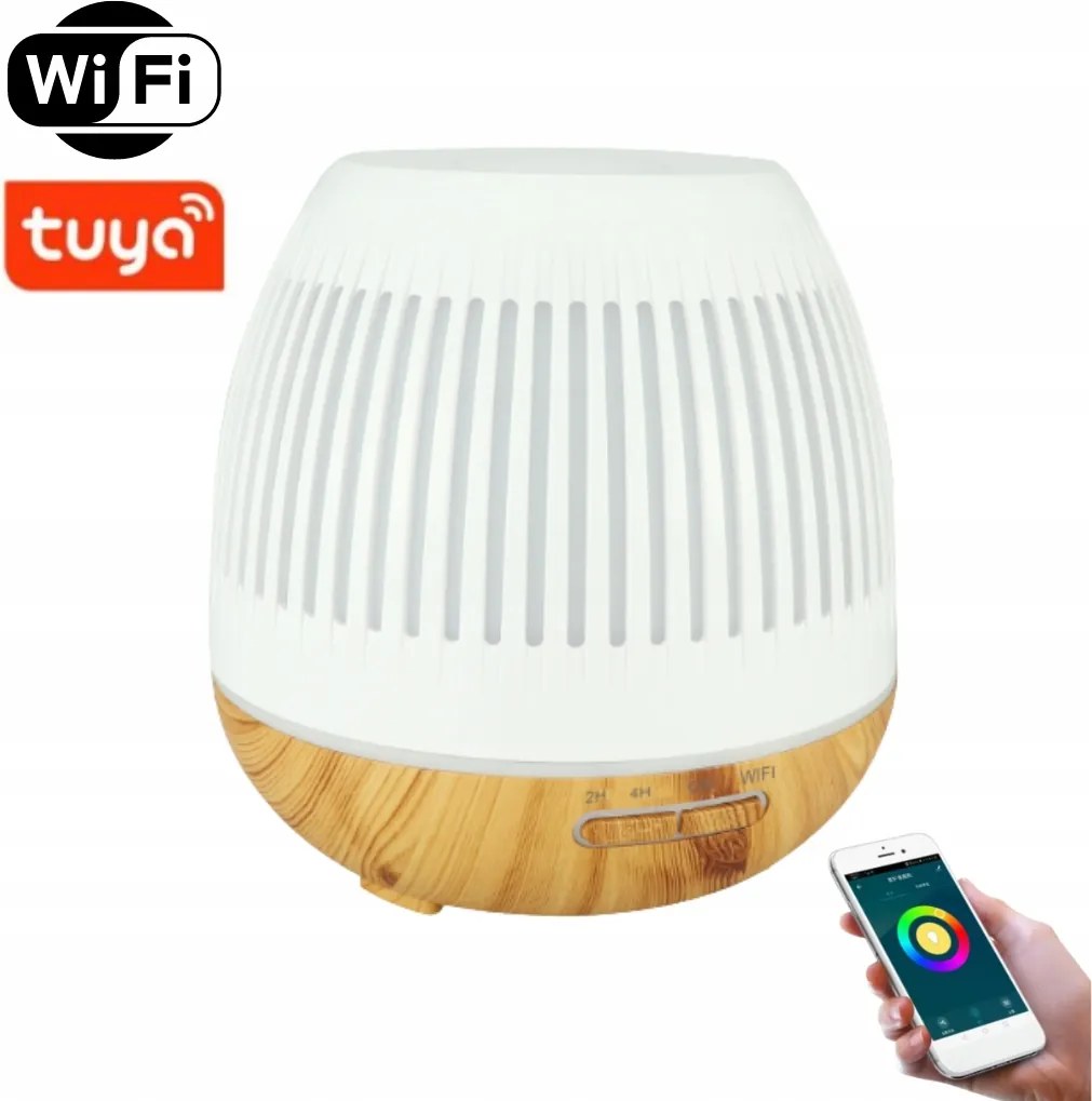 Bot Smart aroma diffúzor B10 400ml fehér és világosbarna fa