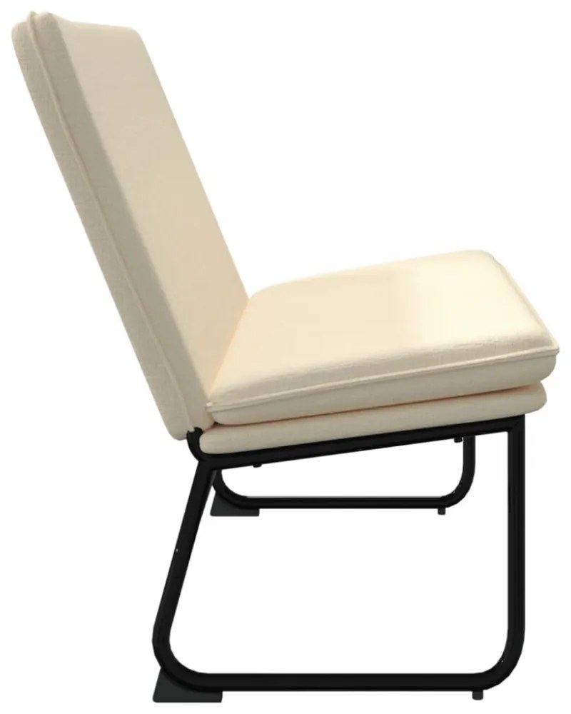 krémszínű szövetpad 100 x 75 x 76 cm