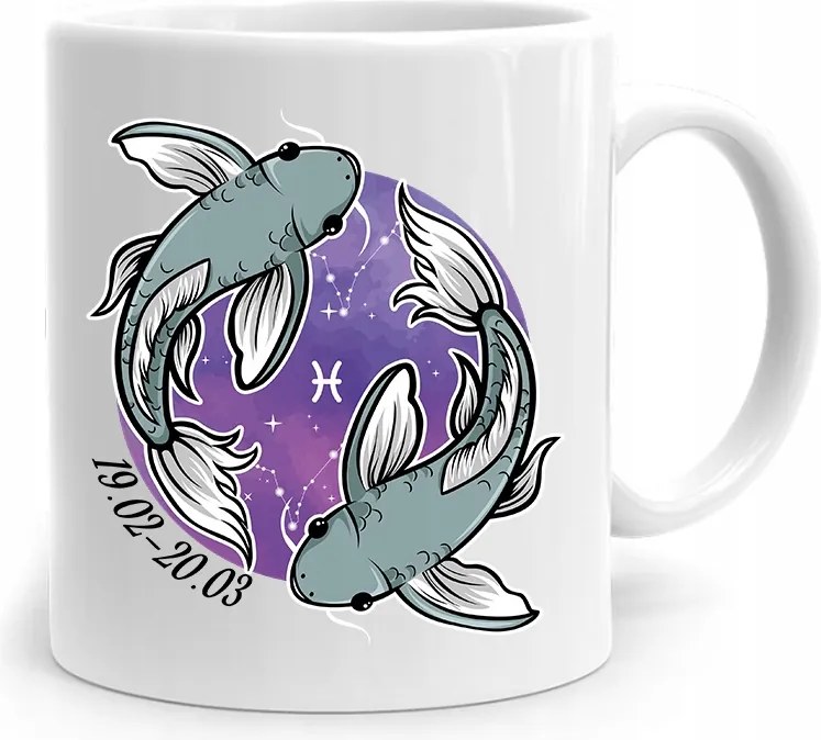 Csillagjegyek Csillagjegy Bögre Horoszkóp Halak nyomtatott fényképpel