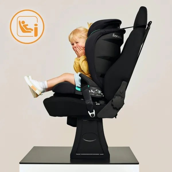 Lionelo - NEAL i-Size autósülés 100-150 cm Fekete Onyx