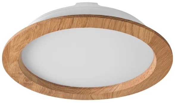 LED Beépíthető lámpa WOODY SPOT LED/23,5W/230V 4000K tölgy ø 23,5 cm