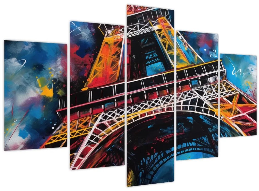 Kép - Az Eiffel-torony festménye II. (150x105 cm)