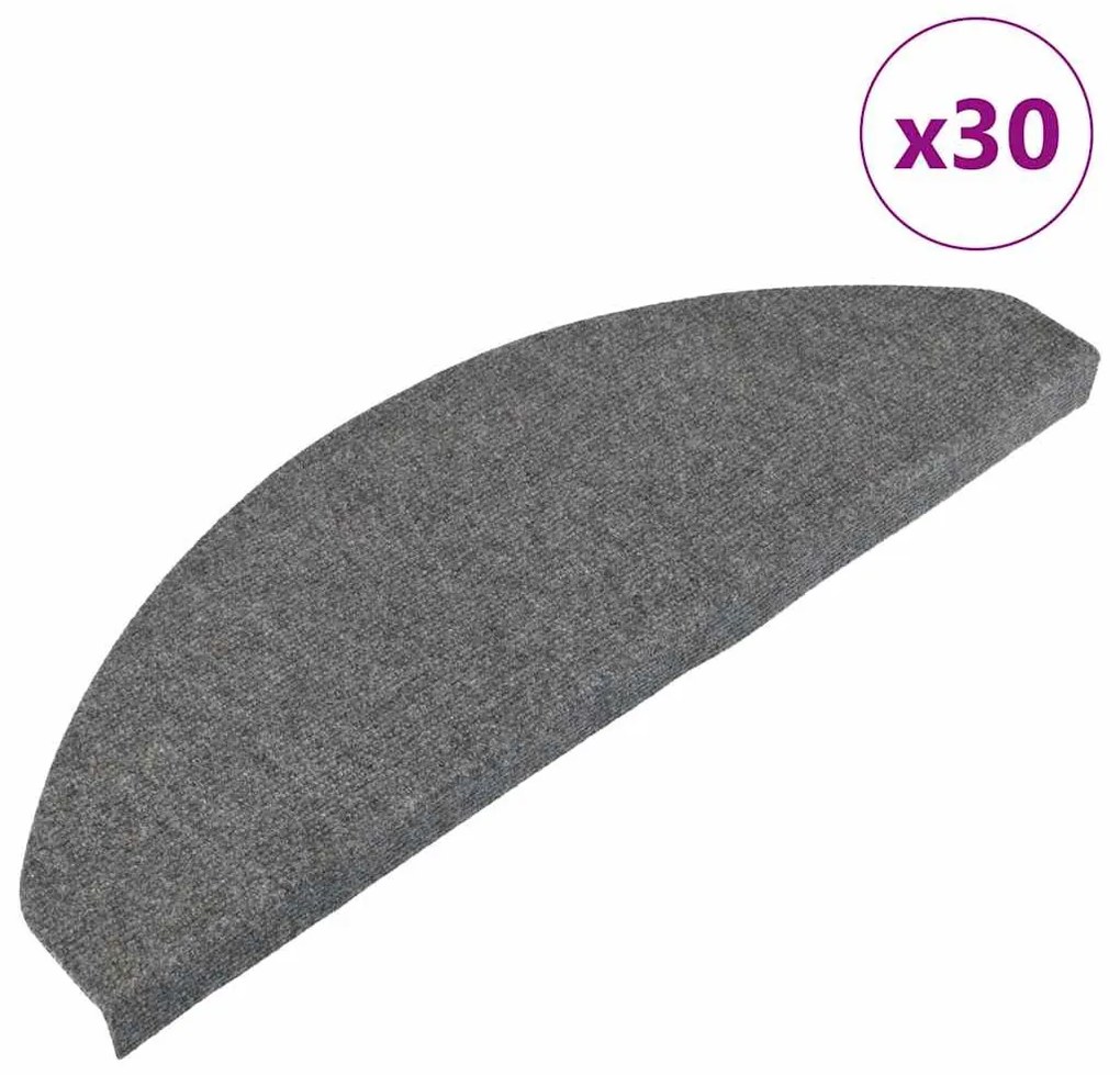 30 db szürke öntapadó lépcsőszőnyeg 65 x 22,5 x 3,5 cm