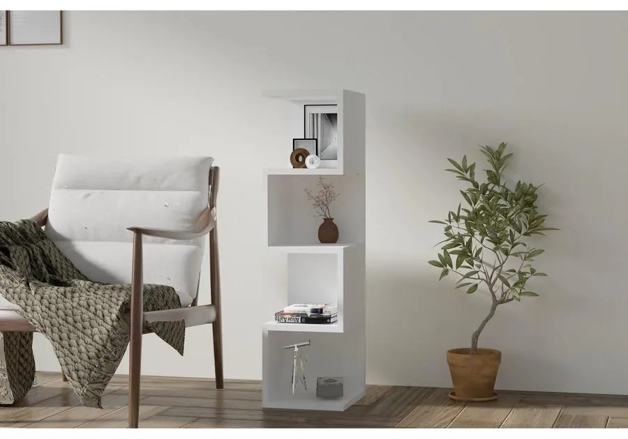 könyvespolc Alin - White