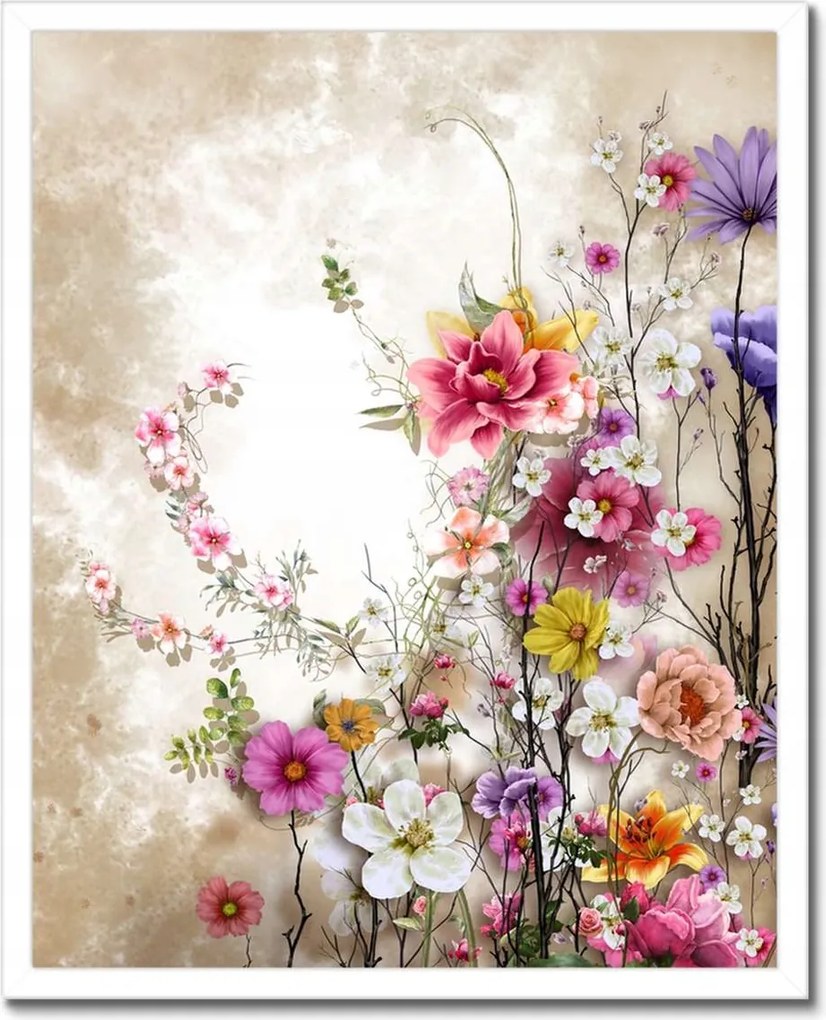Poszterek keretben 40x50 Virág kompozíció Virág
