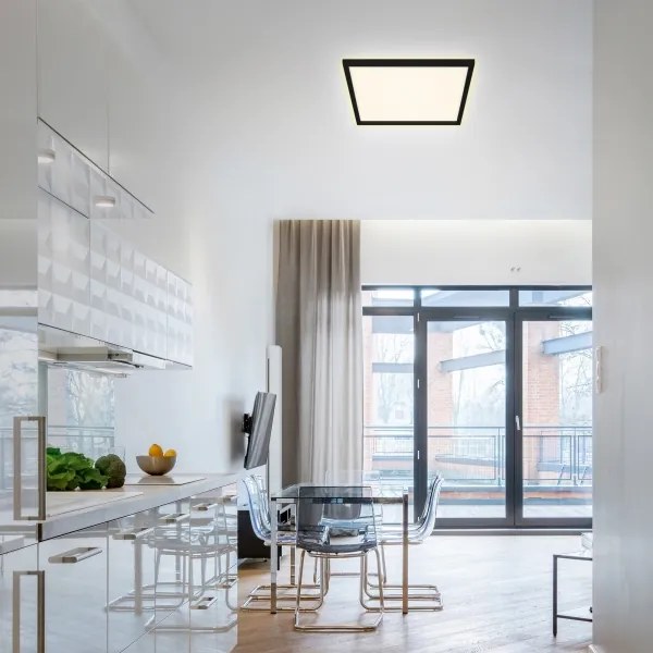 Briloner 7364-015 - LED Mennyezeti lámpa CADRE LED/22W/230V 42,2x42,2 cm fekete