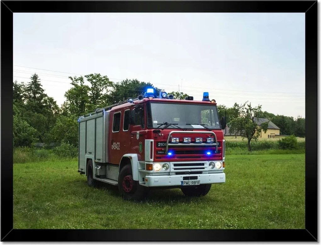 Poszterek keretben 40x30 Tűzoltóautó