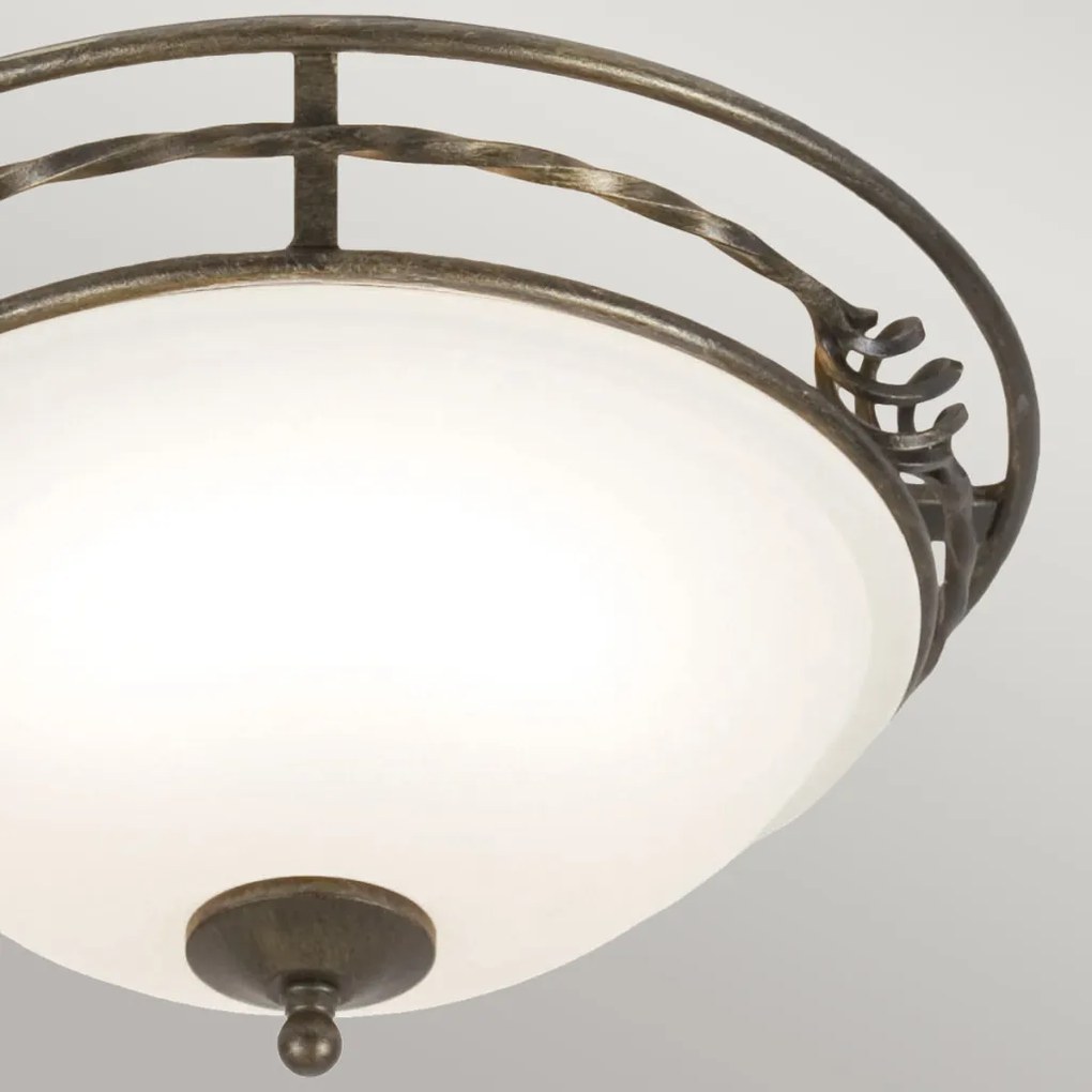 Elstead Lighting PEMBROKE PB-F-A-BLK-GOLD Süllyesztett mennyezeti lámpa 2x60W/E27