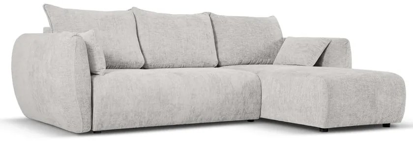 Világosszürke sarokkanapé (jobb oldali) Matera – Cosmopolitan Design