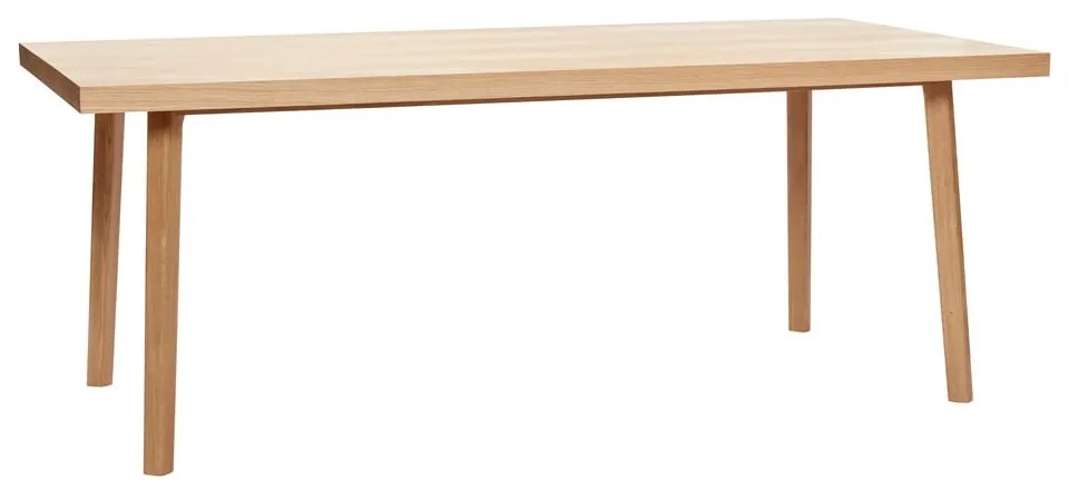 Étkezőasztal tölgyfa dekorral 100x200 cm Herringbone – Hübsch