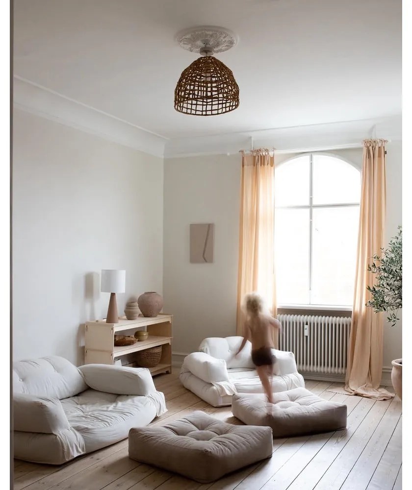 Hippo bézs len fotel - Karup Design