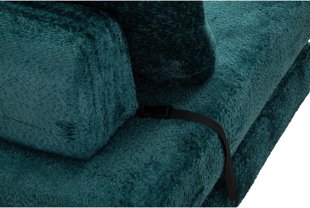 Kékeszöld kinyitható buklé fotel Faster – Mauro Ferretti