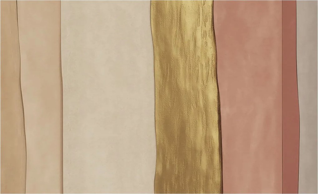 Fotótapéta Flizelin Dekoratív Hálószoba Hullámos csíkok 416x254 Ragasztó