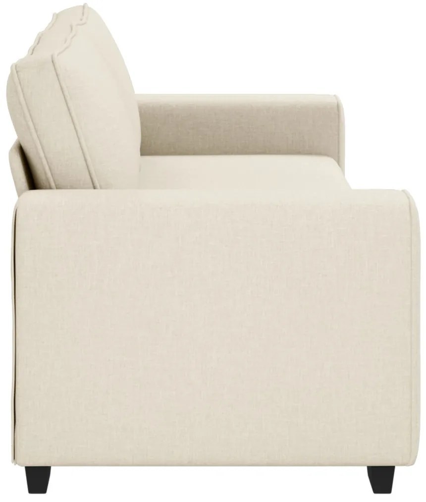 vidaXL | Kanapé | párnával párnával Bézs 221 x 77 x 82 cm Vászon