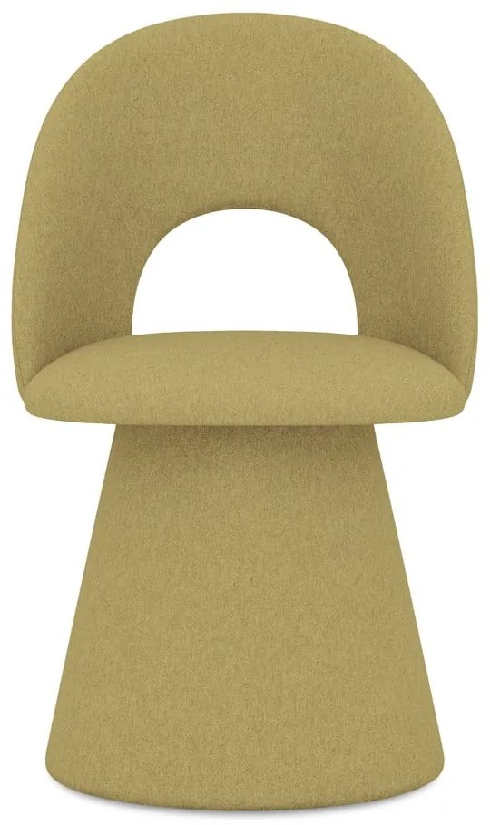 Mustársárga kárpitozott étkezőfotel Kalo – Makamii