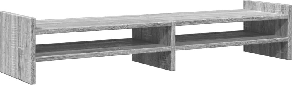 vidaXL szürke sonoma színű szerelt fa monitorállvány 100 x 27 x 20 cm
