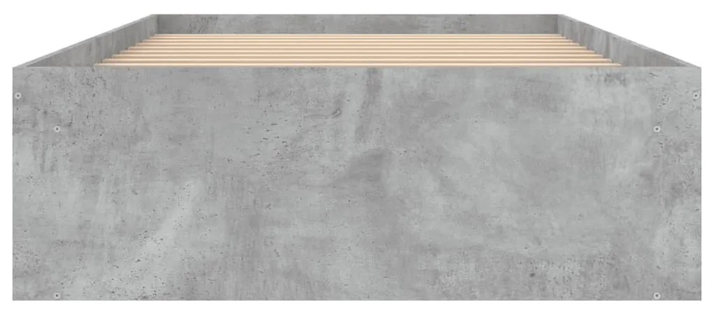 betonszürke ágykeret 100 x 200 cm