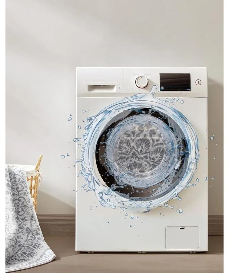 Nappali szőnyeg, 160 cm átmérő, szürke