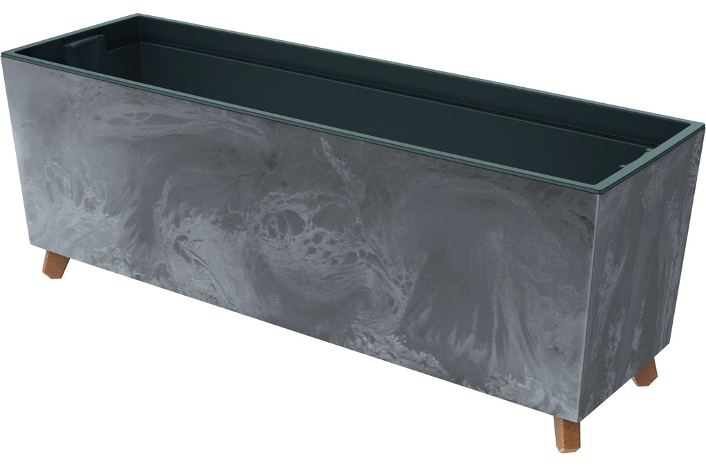 PROSPERPLAST BALKONLÁDA URBI CASE BETON EFFECT MŰANYAG 77X24,6X23,5 CM MARENGO