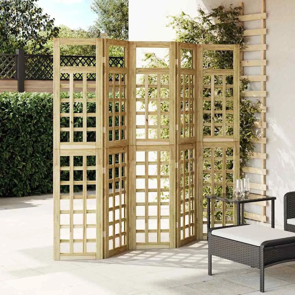 Kültéri adatvédelmi képernyő Kézi 5 pcs Barna 200 x 180 cm