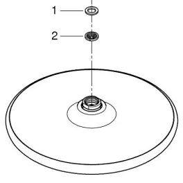 GROHE 26815000 - VITALIO START zuhanyfej Ø 250 mm, fényes króm