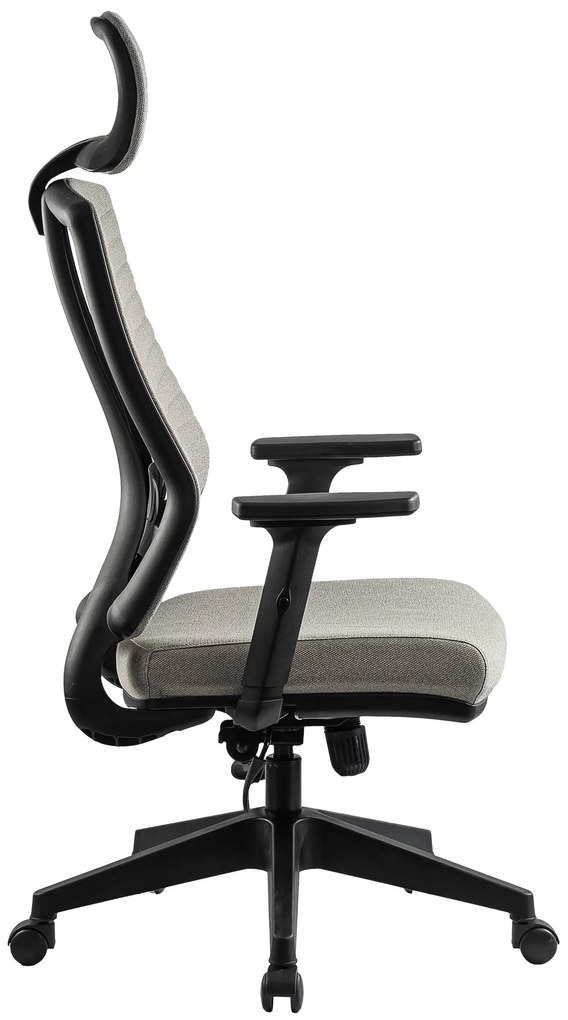 Ello ergonómikus szövet irodai forgószék deréktámasszal, fejtámasszal