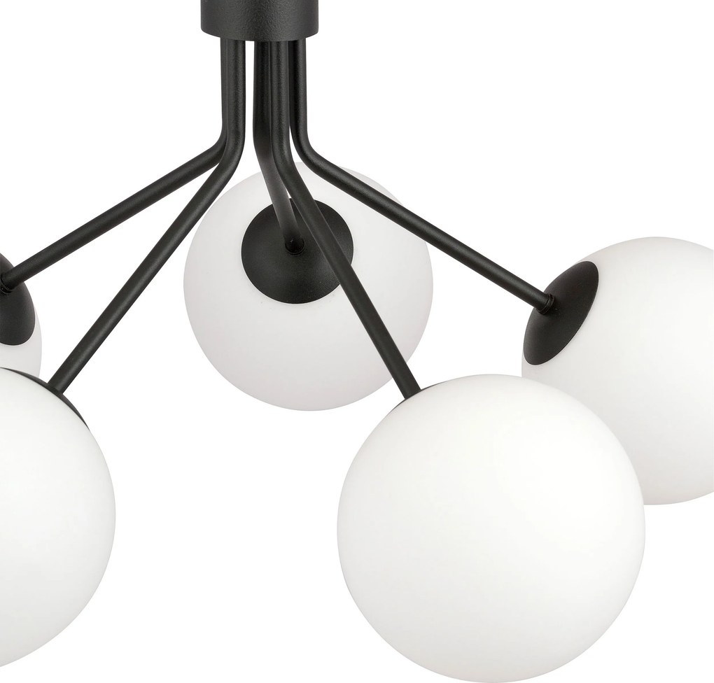 Emibig modern skandináv függeszték nova fehér fekete emi1138/5
