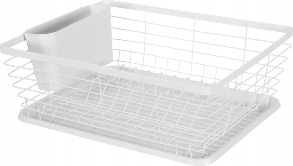 Edényszárító Fehér Álló Csepegtető Tálcával