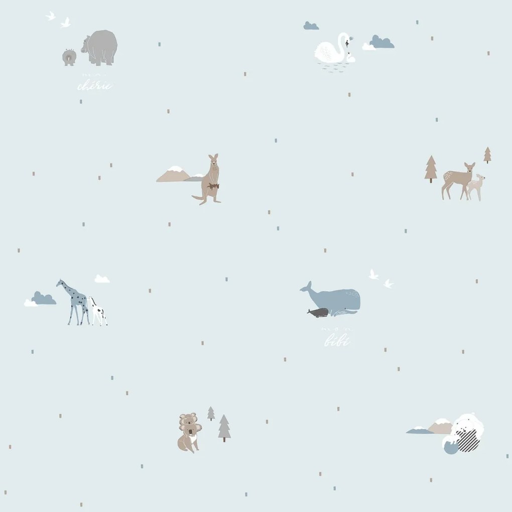 Flizelin Tapéta A Gyerekszobába Állatok