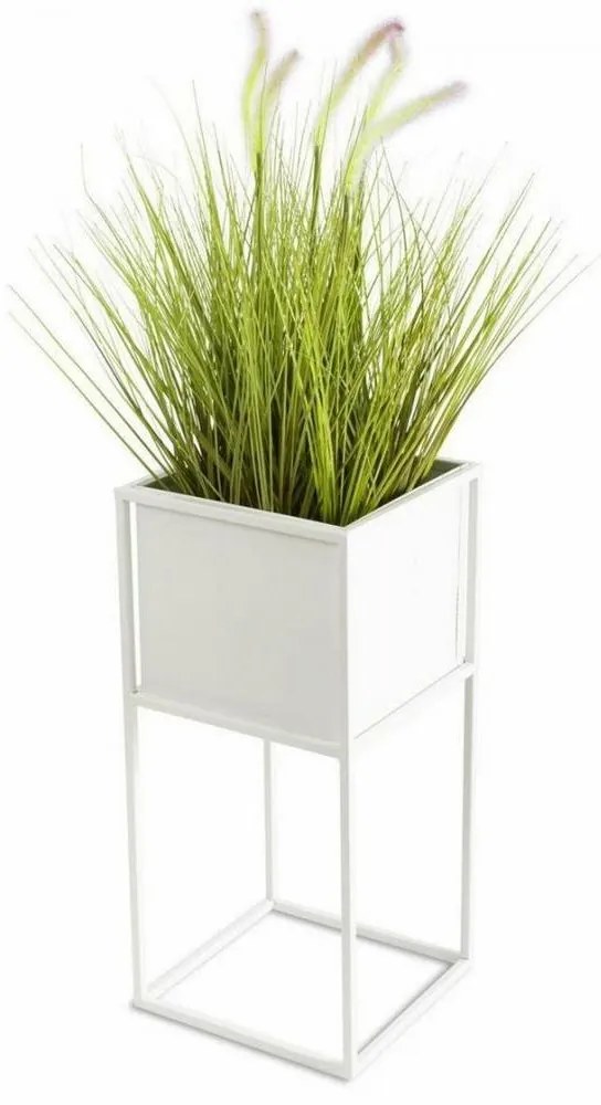 Virágállvány 50x24 cm, fehér