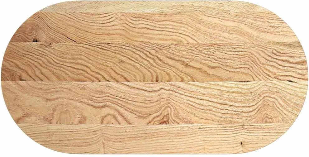 vidaXL tömör akácfa ovális alakú asztallap 120 x 60 x 2 cm