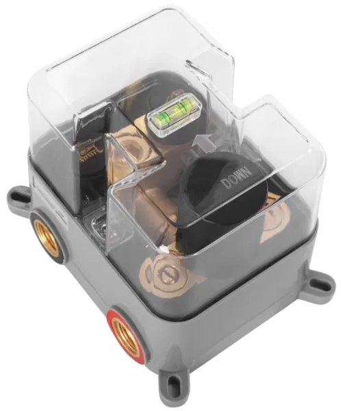 REA-P8551 - LUNGO termosztátos zuhanyszett rejtett csapteleppel, szálcsiszolt arany