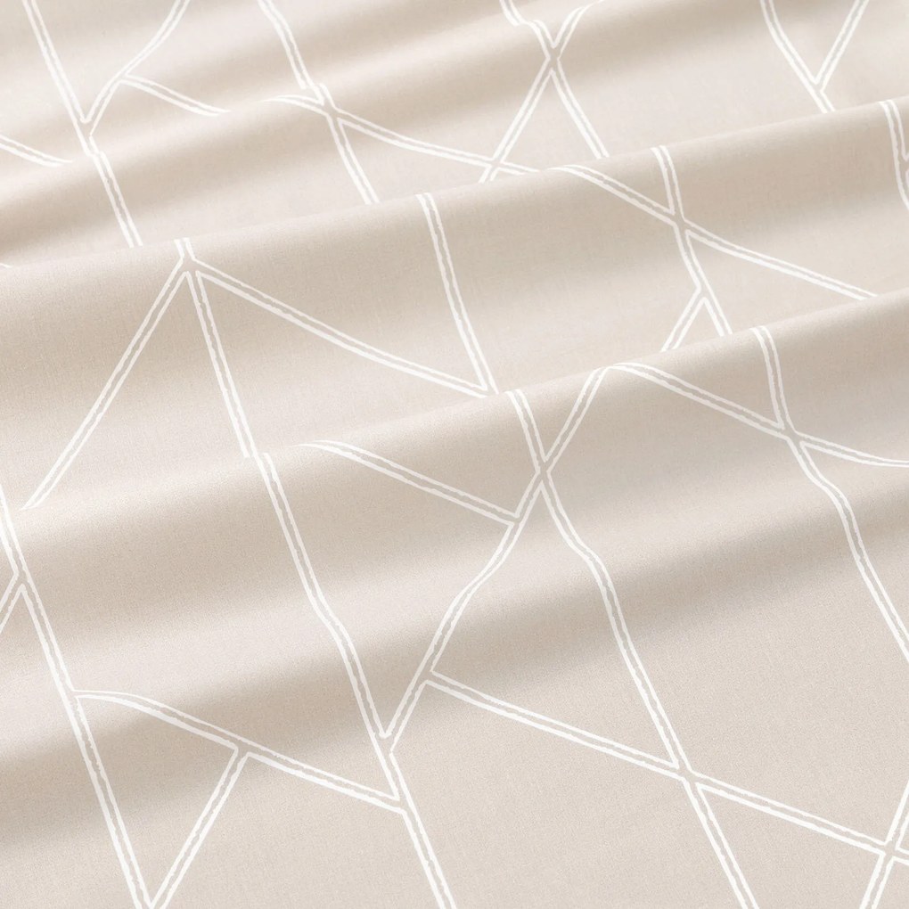 Goldea pamut függöny - geometriai vonalak lattén 240x150 cm