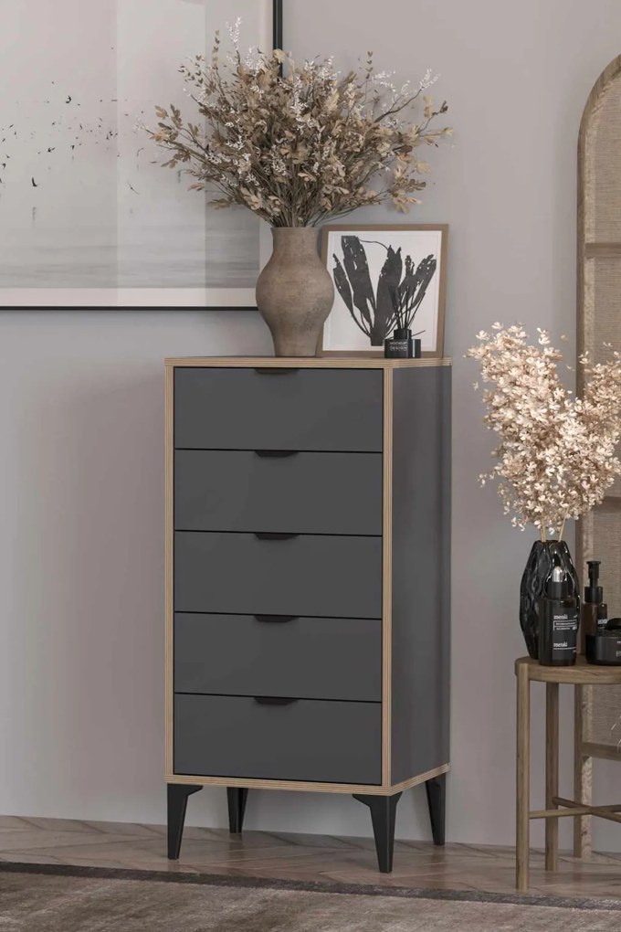 Arden komód, antracit, 50 cm