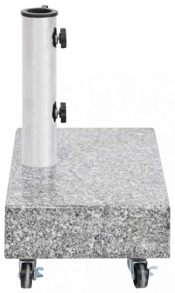 világosszürke gránit napernyőtalp 45 x 25 x 8,3 cm