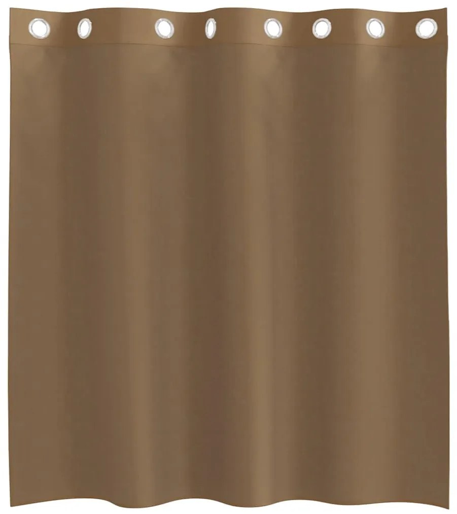 2 db világosbarna színű fátyolfüggönyök rojtokkal