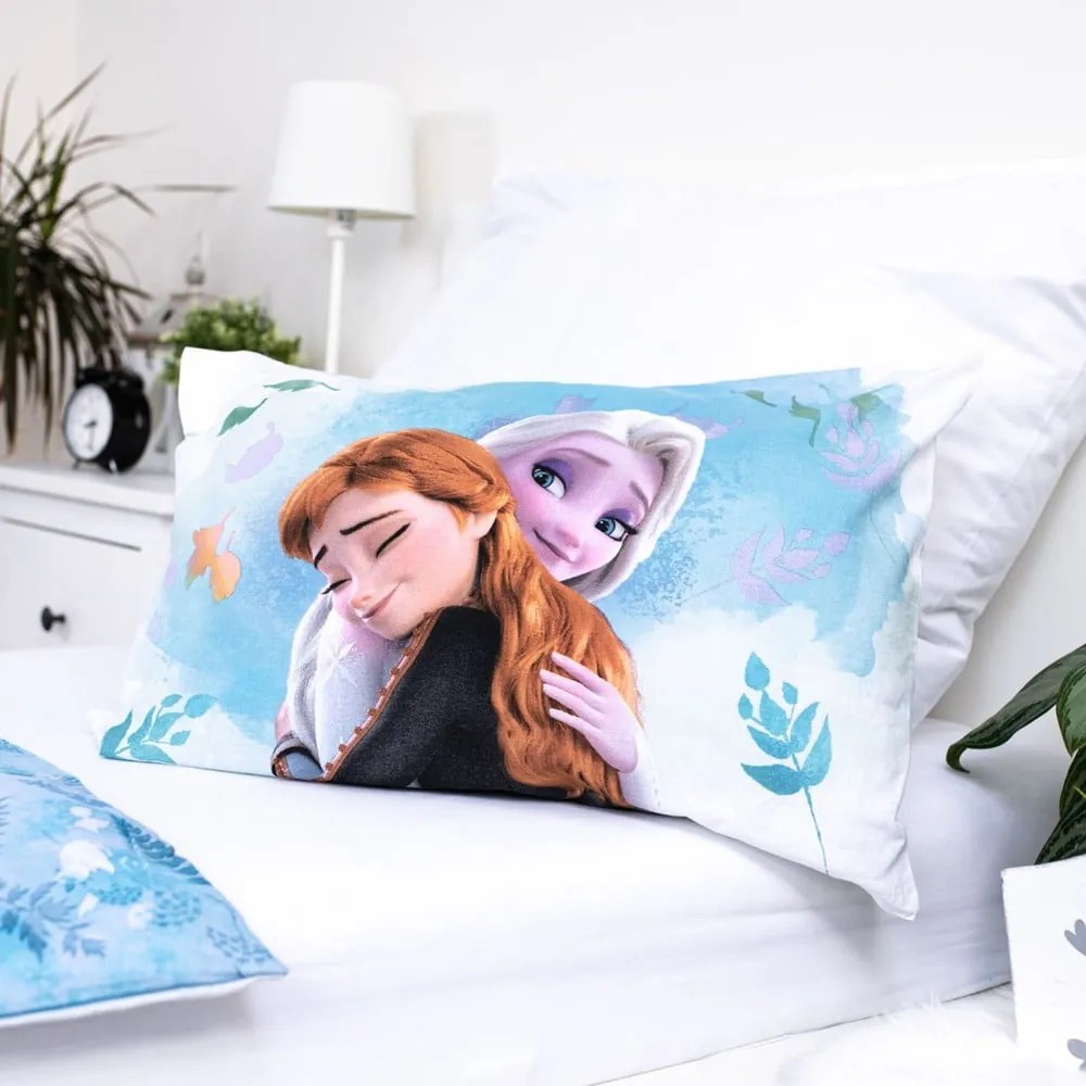Kék pamut gyerek ágyneműhuzat babaágyhoz 100x135 cm Frozen "Blue" – Jerry Fabrics