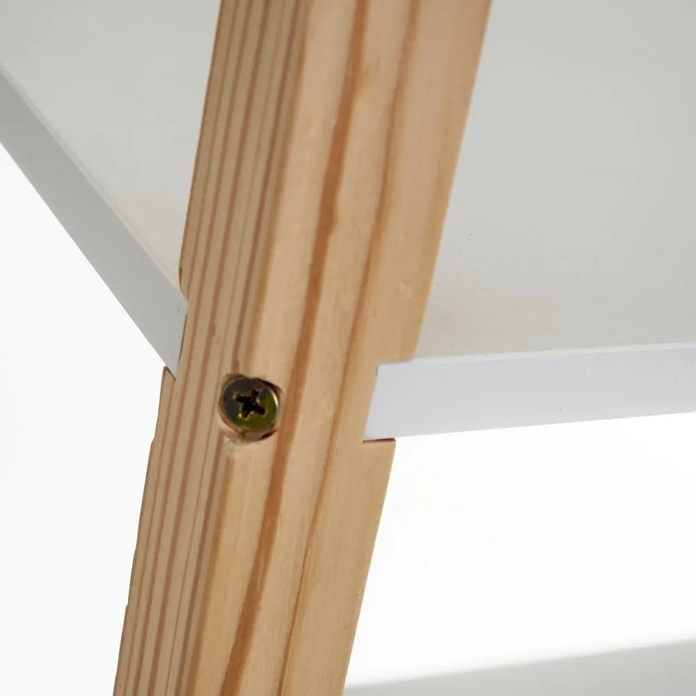 Fehér gyerek könyvespolc 60x76 cm – Casa Selección